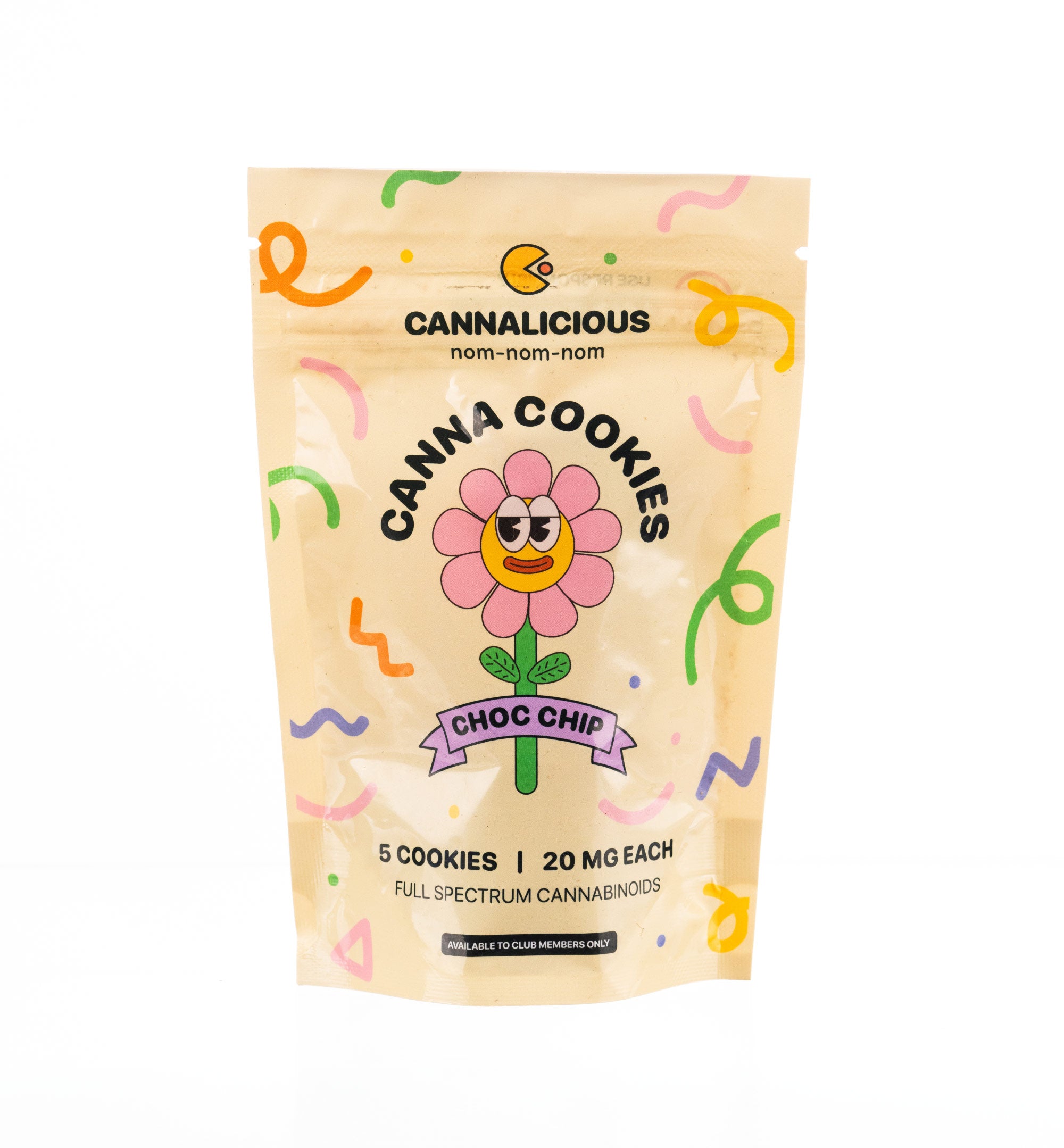 Cannalicious Cookies Choc-Chip 5 Pack - 20 mg