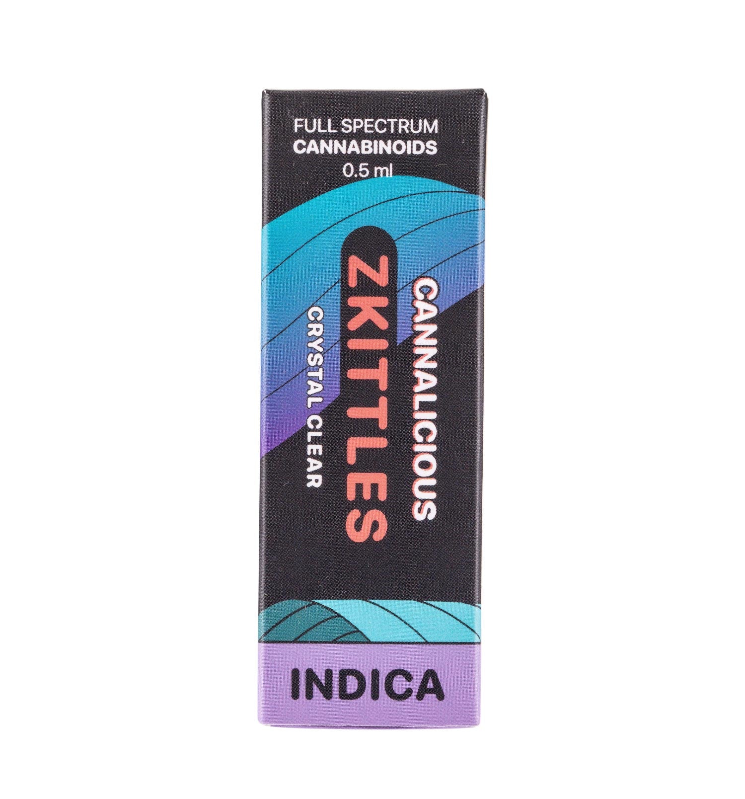 cannalicious Zkittles indica vape cartridge, e-liquid, taste of cannabis
